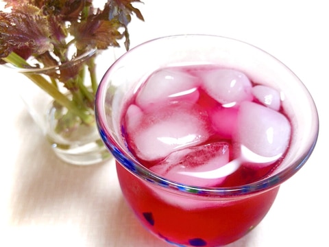 旬の赤紫蘇を余さず使う！(1)自家製赤紫蘇ジュース